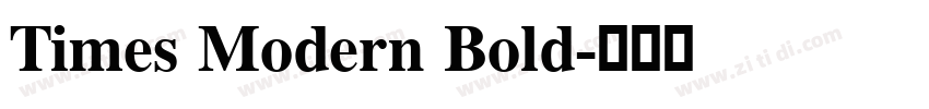 Times Modern Bold字体转换